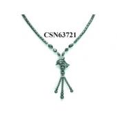Hematite Stone Beads Dophin Charm Choker Collar Pendant Necklace
